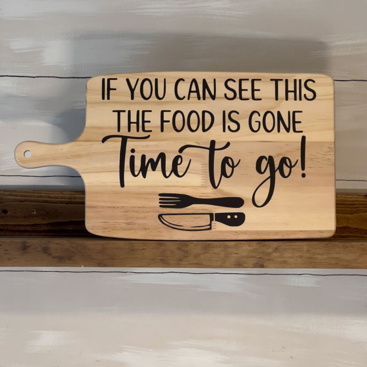 Time to Go Serving Board