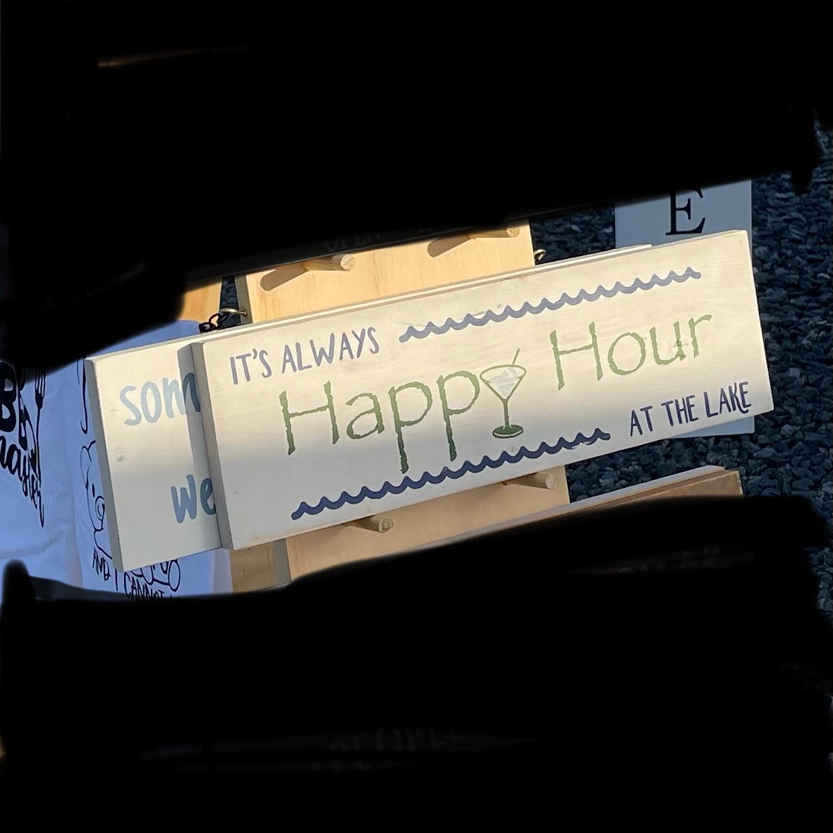 Happy Hour at the Lake Sign