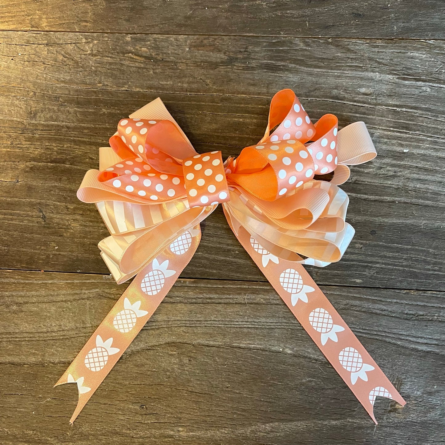 Orange with White Bow