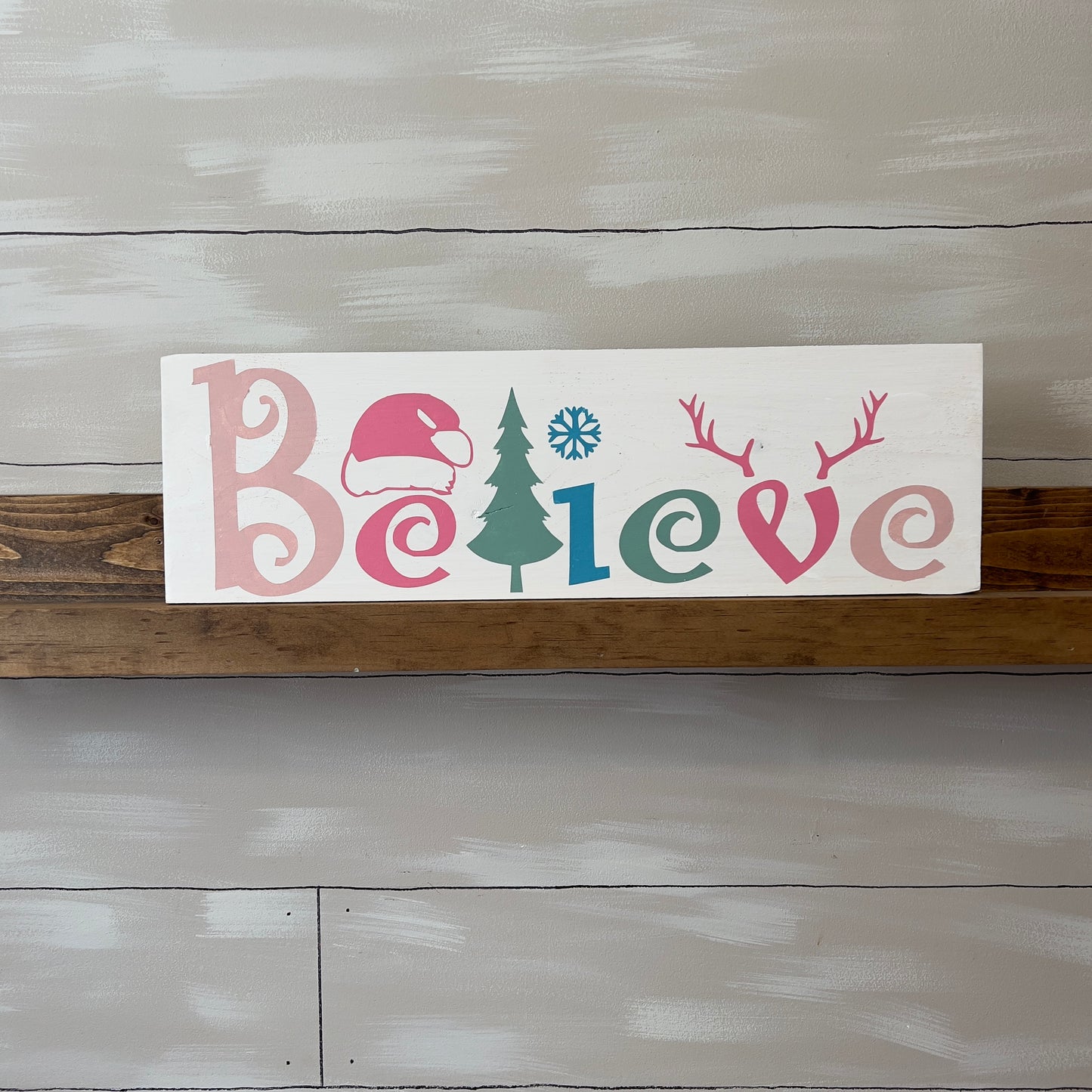 Believe Christmas Sign