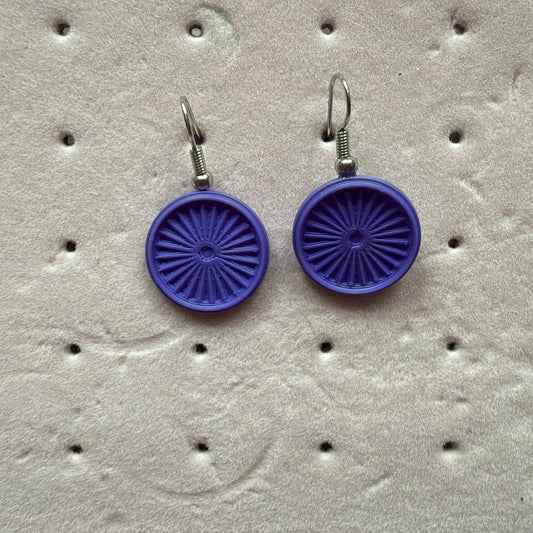 Mini Tupperware Lid Earrings