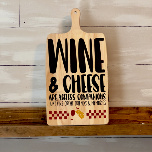 Wine and Cheese Serving Board