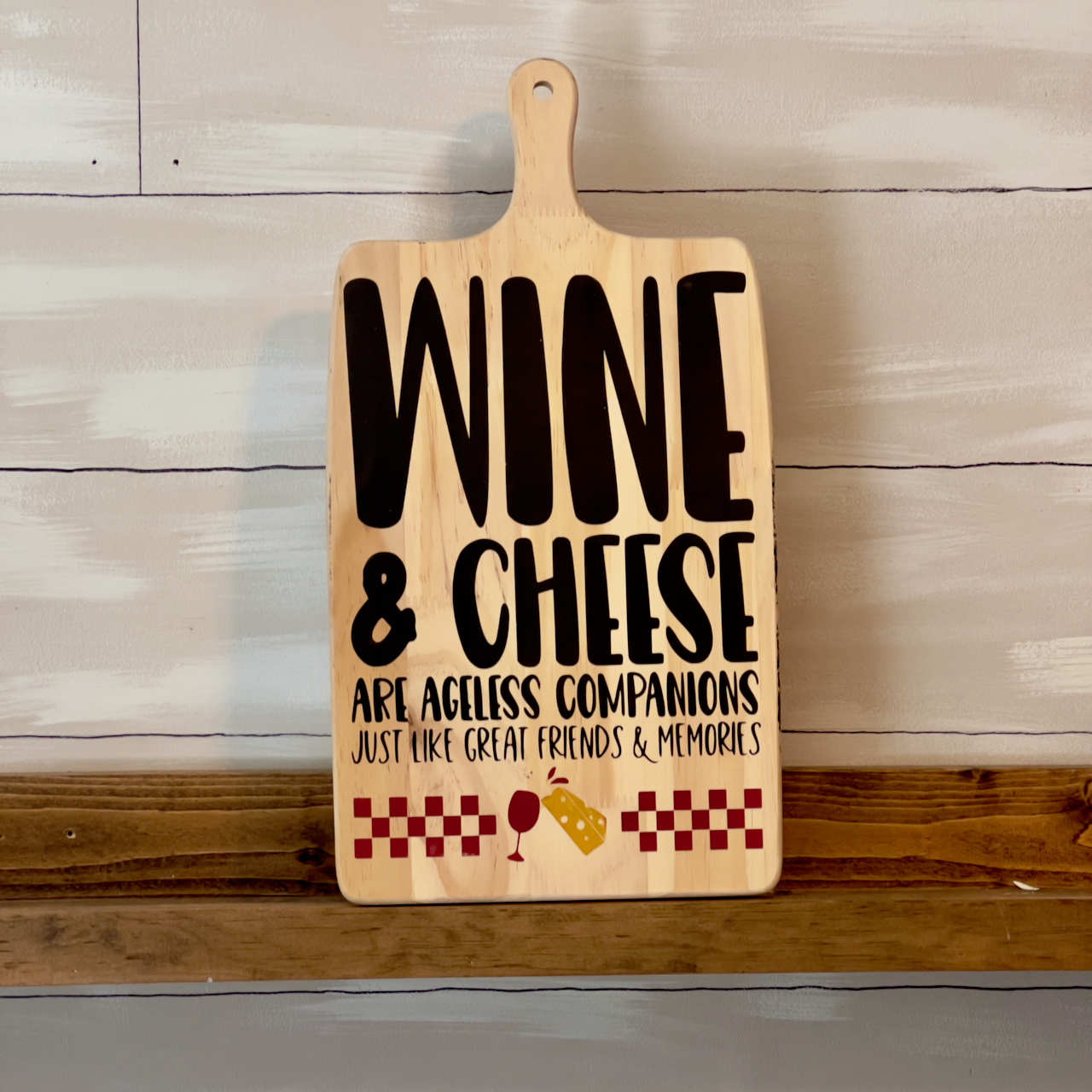 Wine and Cheese Serving Board