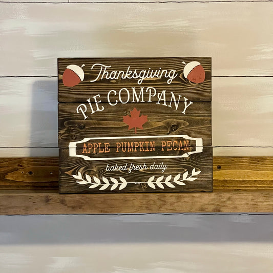 Thanksgiving Pie Shop Sign