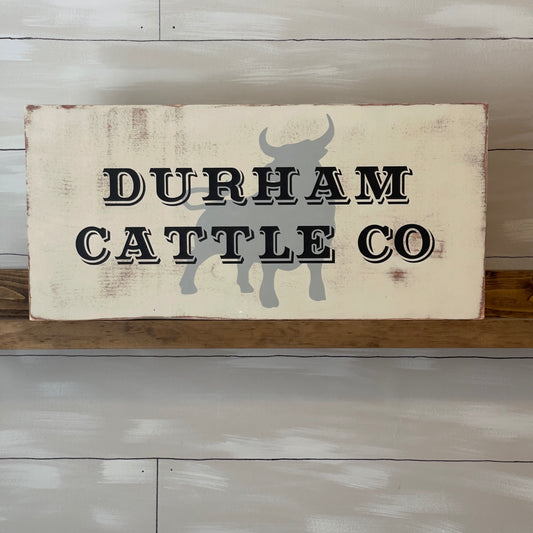 Durham Cattle Co. Sign