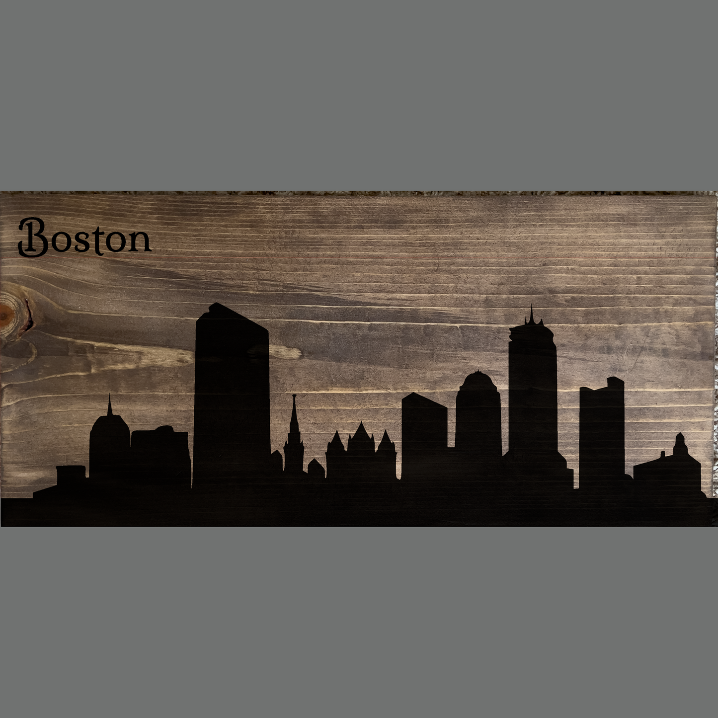 Boston Skyline Sign