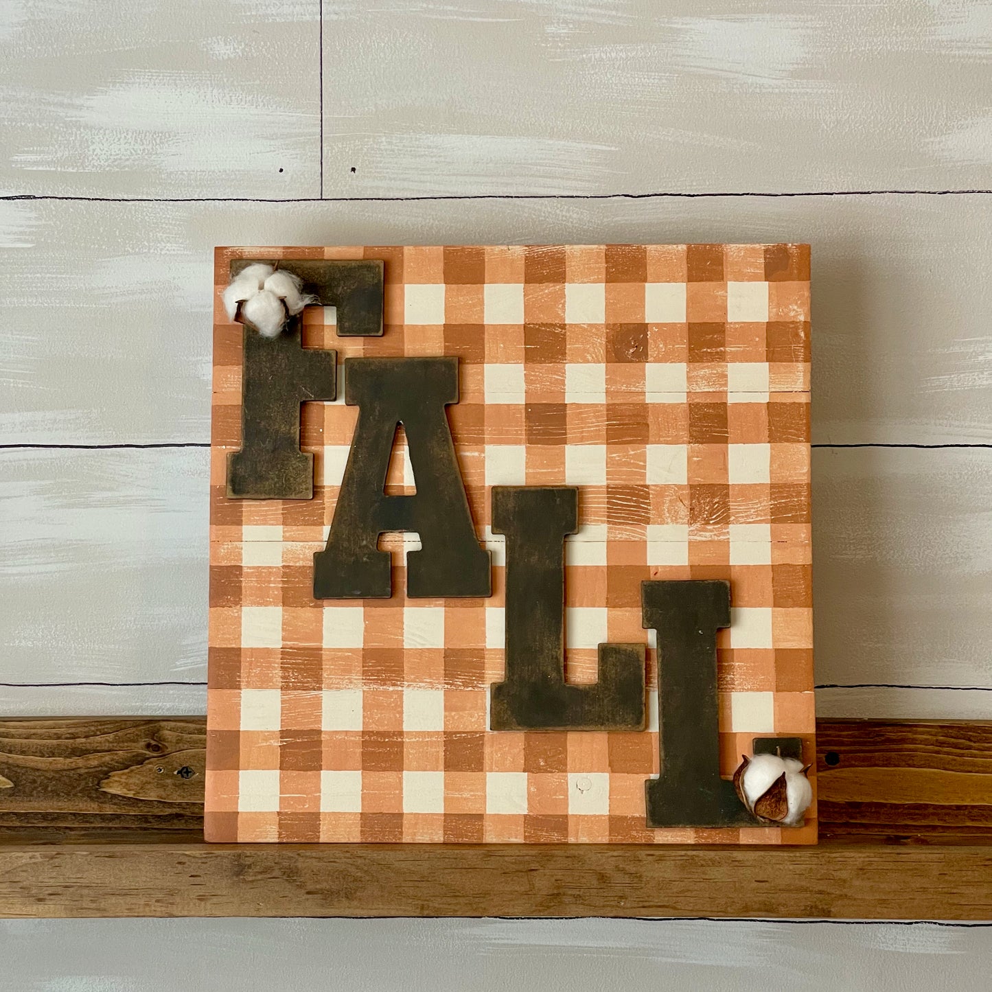 Fall Plaid Sign