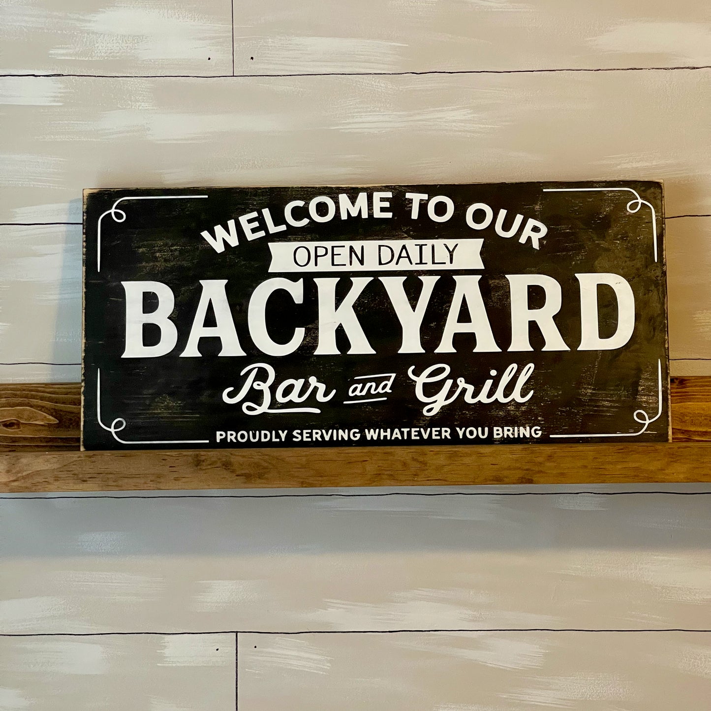 Welcome To Our Backyard Bar and Grill