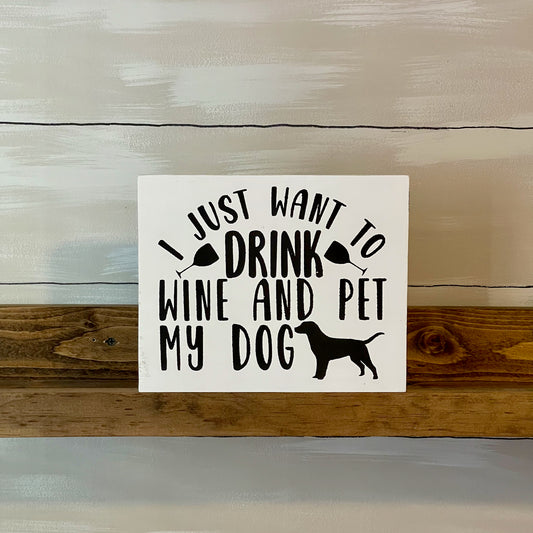 Wine and Dog Sign