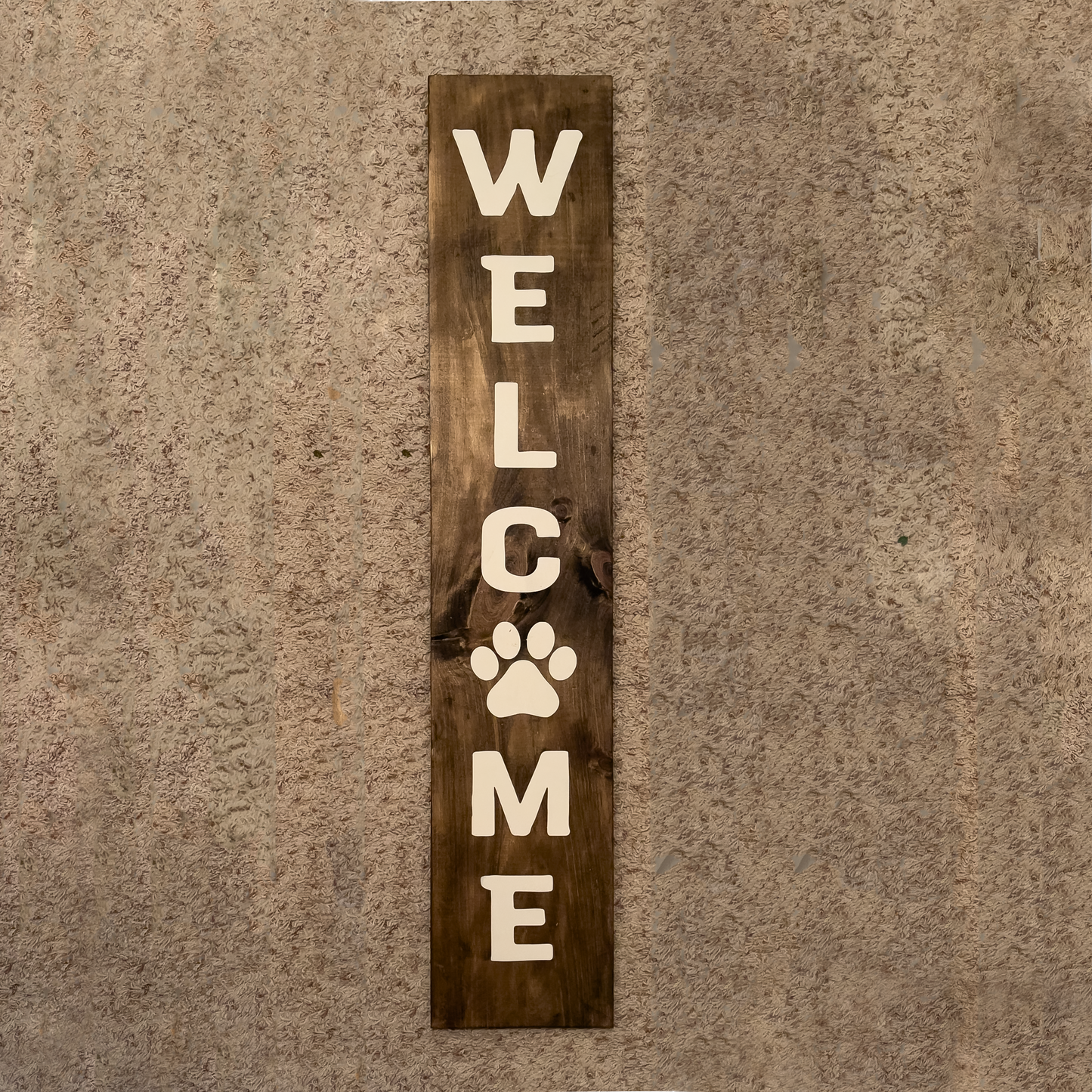 Personalizable Welcome Plank Sign