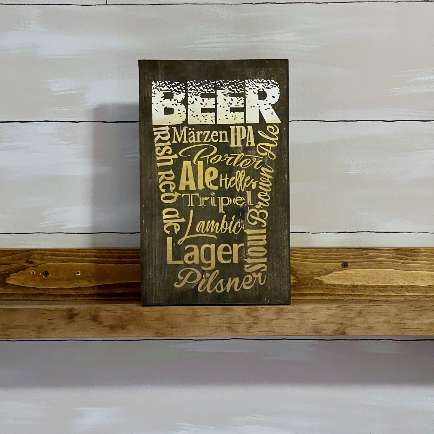 Beer Names Sign