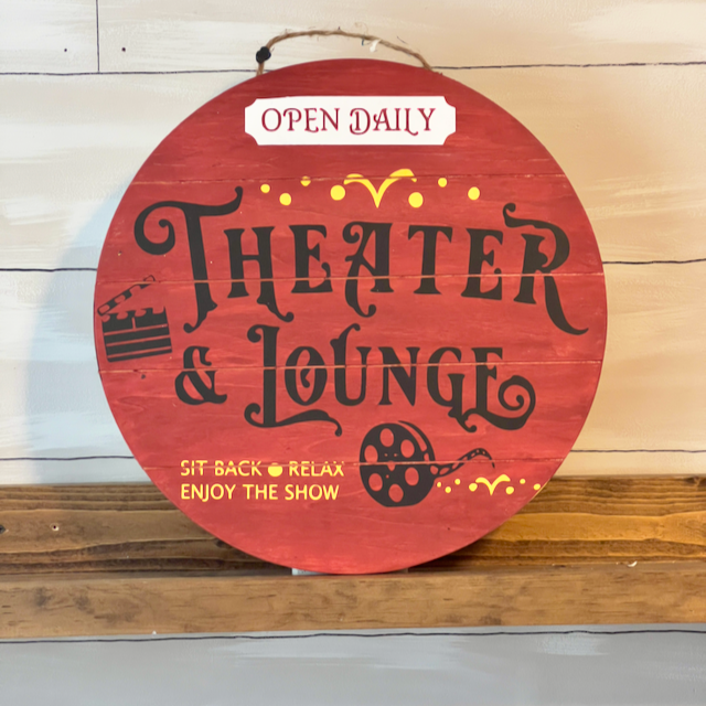 Theater Lounge Sign
