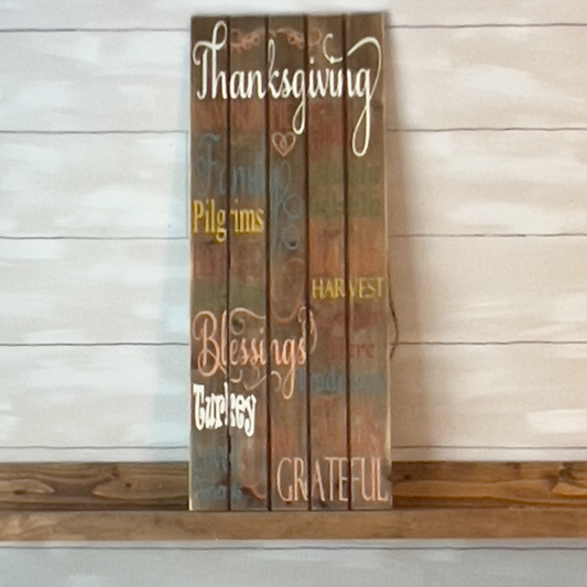Thanksgiving Words Sign