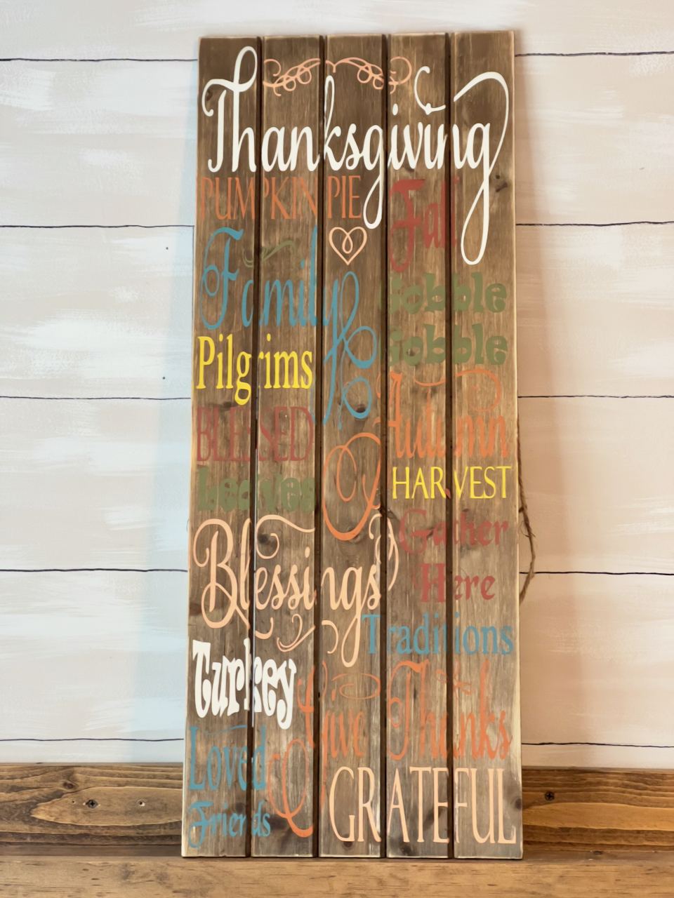 Thanksgiving Words Sign