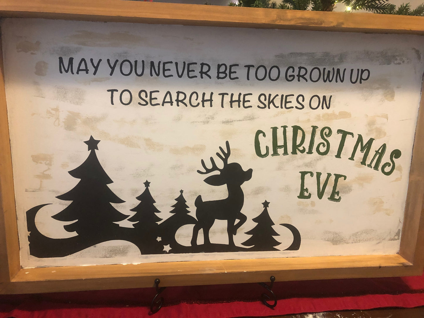 Search The Skies On Christmas! Framed