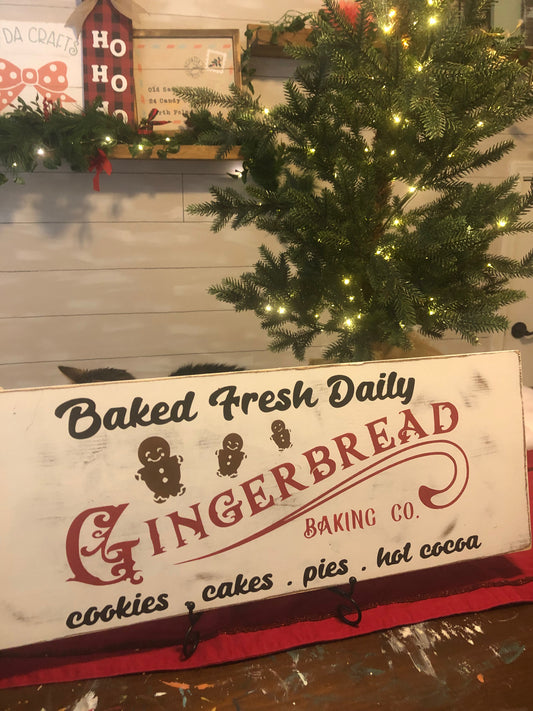 Gingerbread Baked Daily Sign