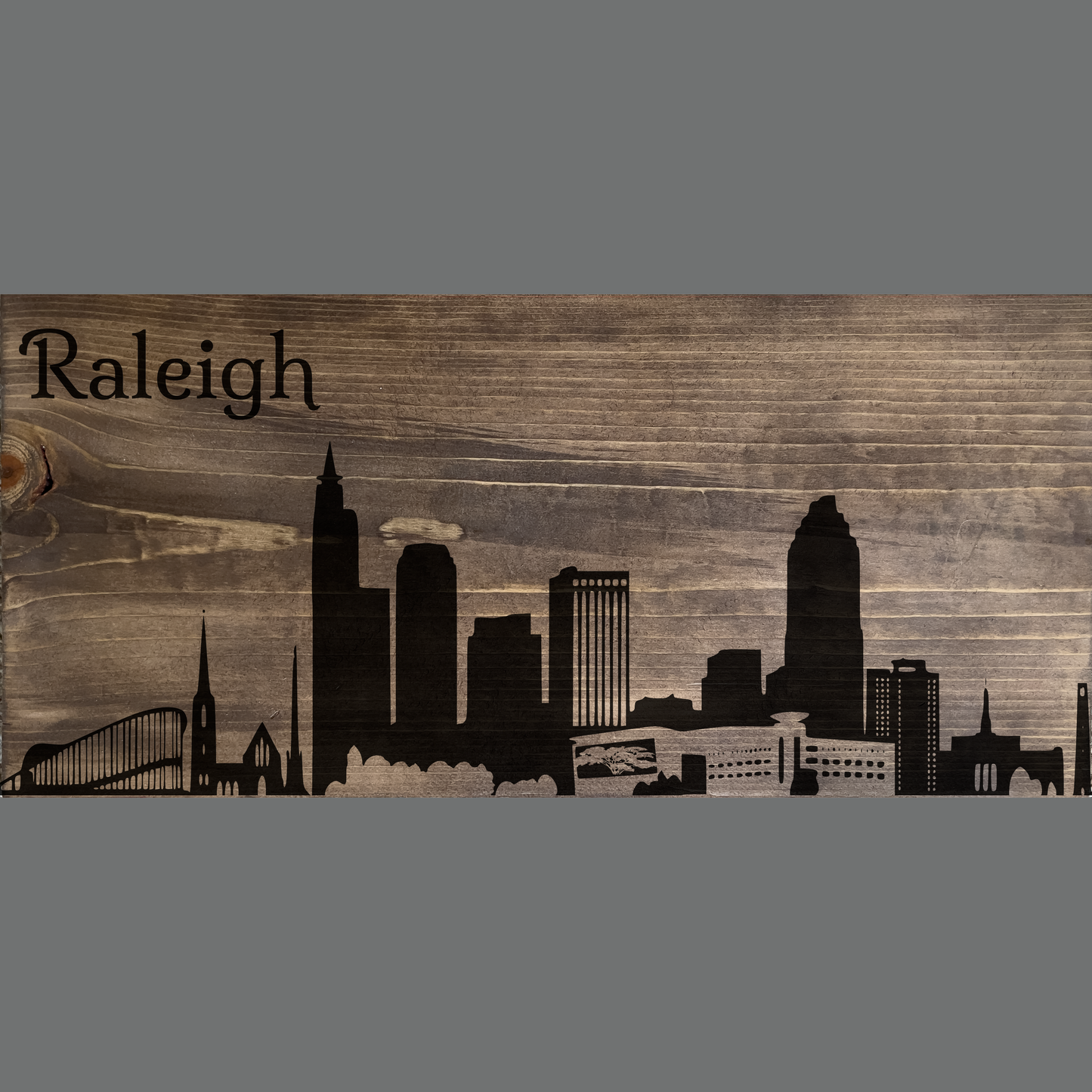 Giant Raleigh Skyline Sign