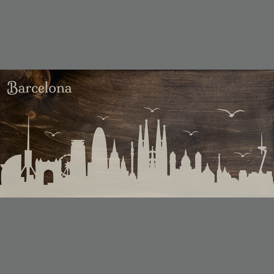 Barcelona Skyline Sign