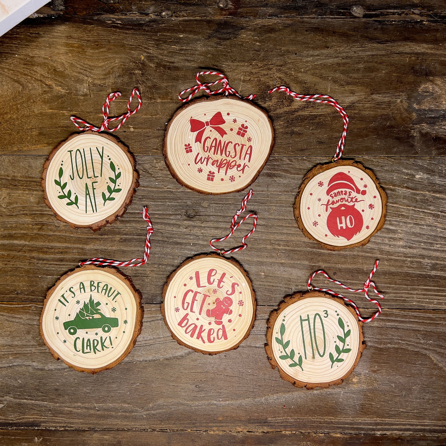 Wooden Christmas Ornaments