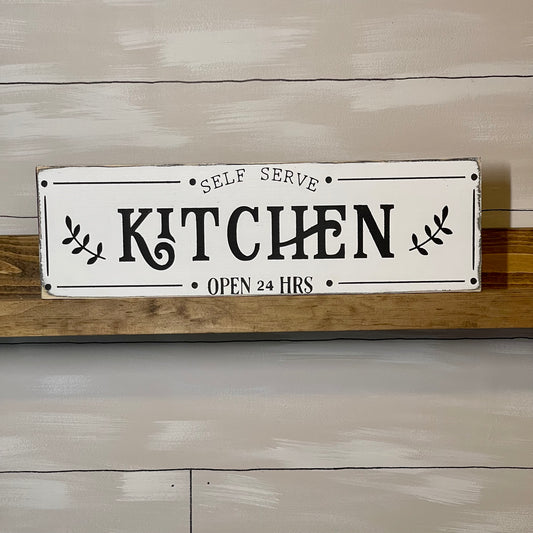 Self Serve Kitchen Sign
