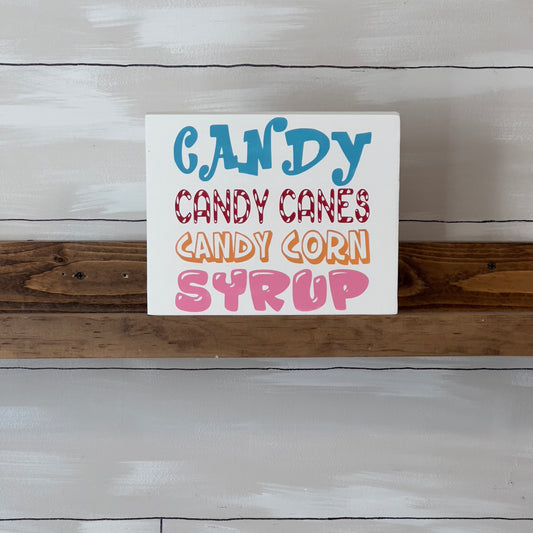 Candy List Sign