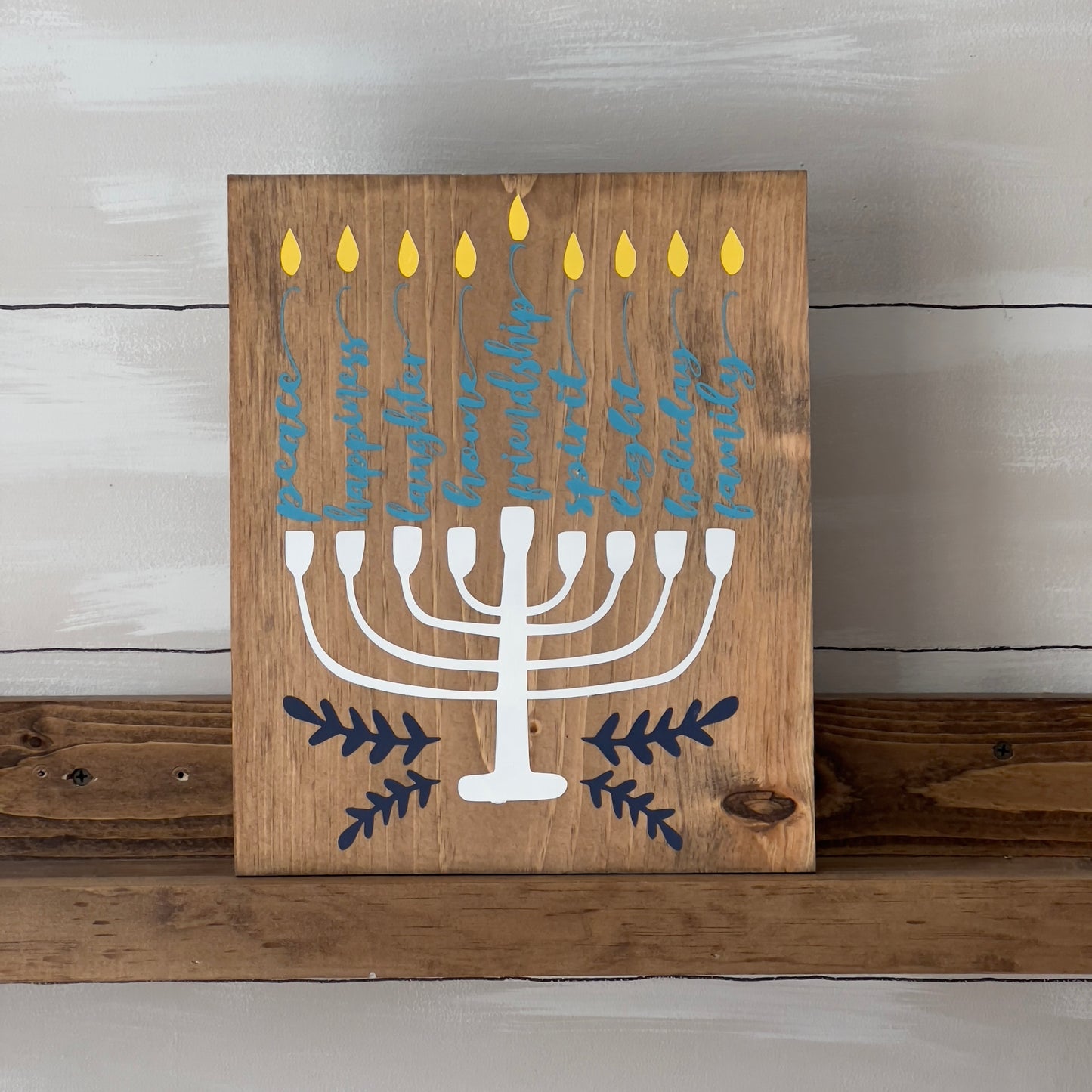 Hanukkah Menorah Sign