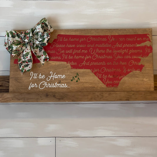 Home For The Holidays With Lyrics - Carolina Sign