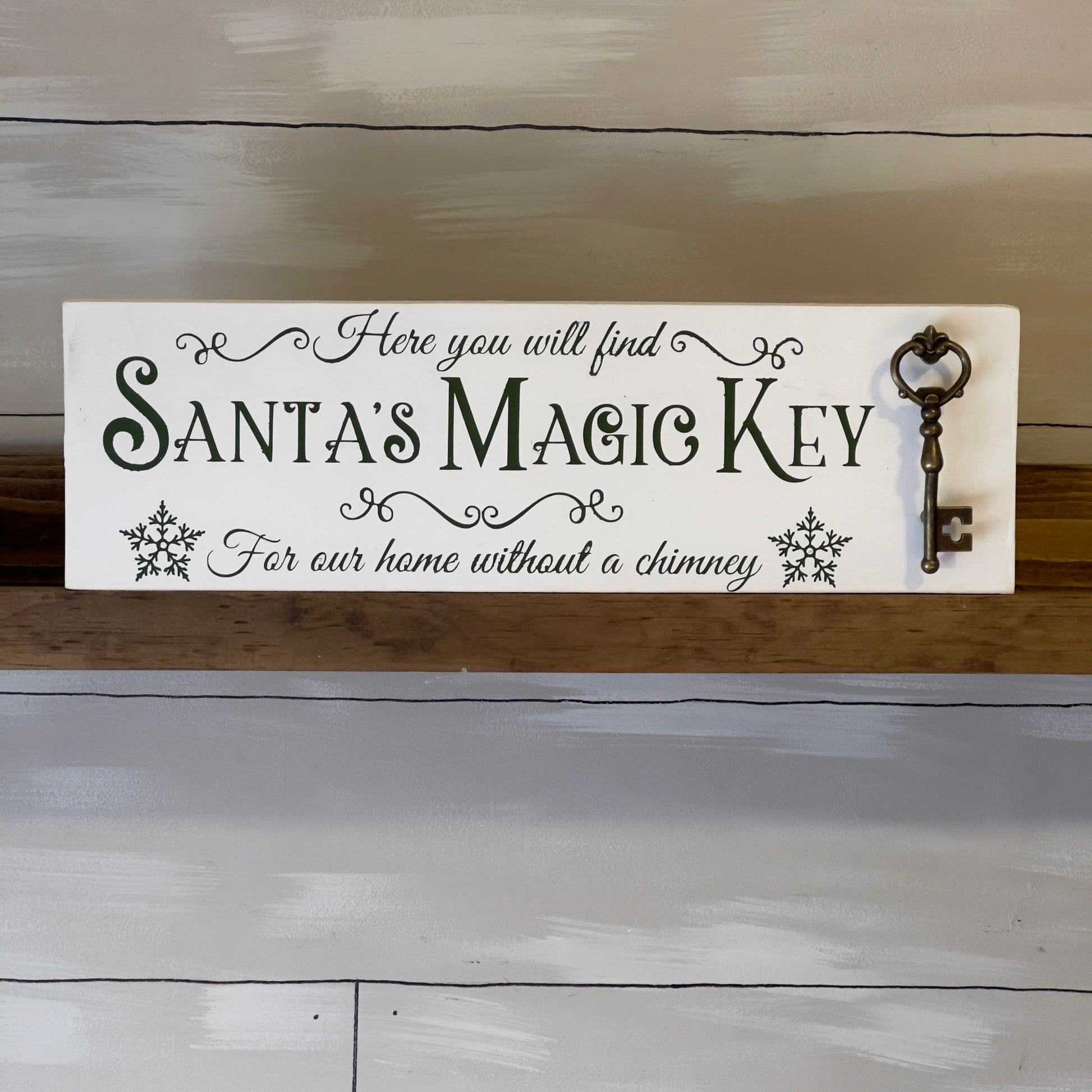 Santa's Magic Key Christmas Sign – Uff Da Crafts