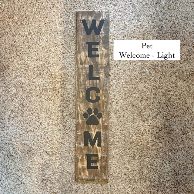 Personalizable Welcome Plank Sign