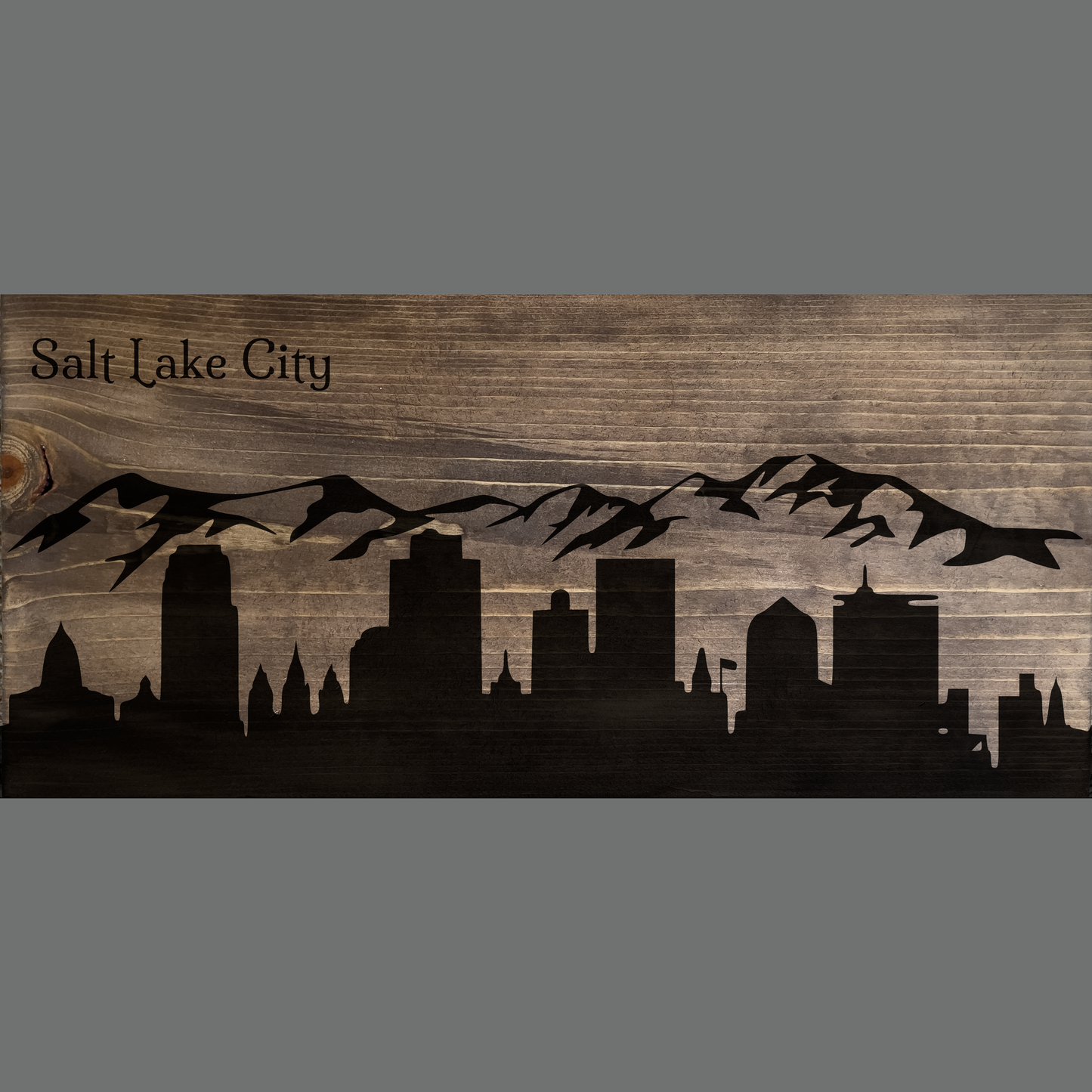 Salt Lake City Skyline Sign