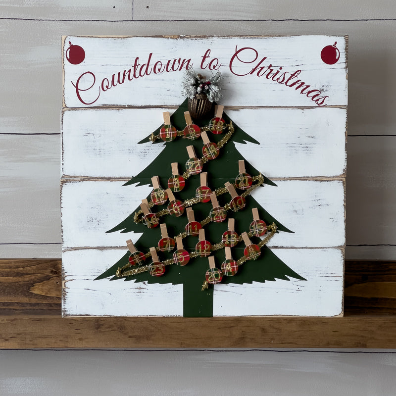 Countdown To Christmas Advent Sign