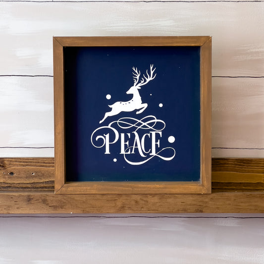 Peace w/ Deer Sign