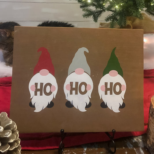 Ho Ho Ho Gnomes Sign