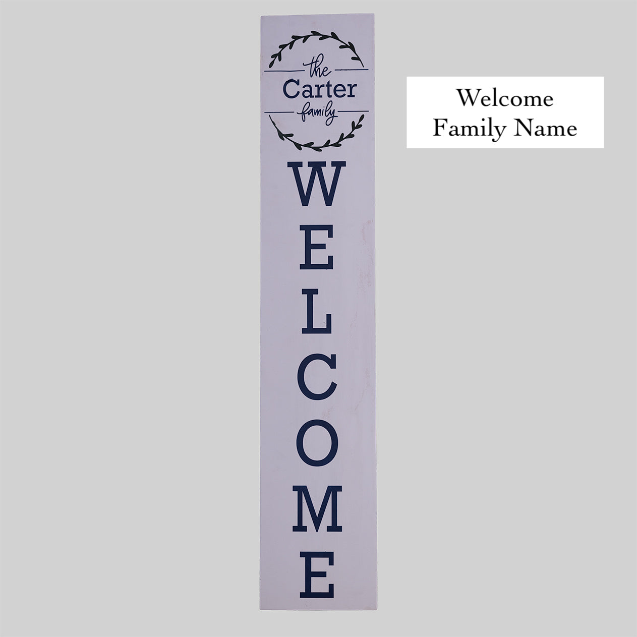 Personalizable Welcome Plank Sign